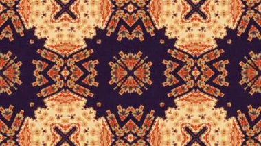 Simetrik soyut geometrik yıldız ve şekiller Kaleidoscope