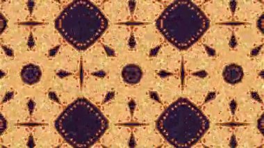 Simetrik soyut geometrik yıldız ve şekiller Kaleidoscope