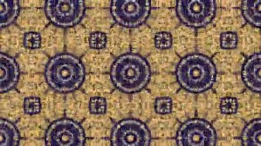 Simetrik soyut geometrik yıldız ve şekiller Kaleidoscope