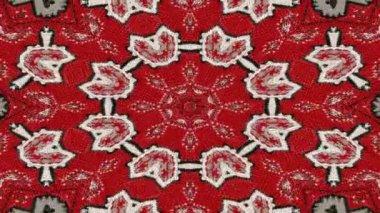 Simetrik soyut geometrik yıldız ve şekiller Kaleidoscope