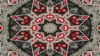Simetrik soyut geometrik yıldız ve şekiller Kaleidoscope