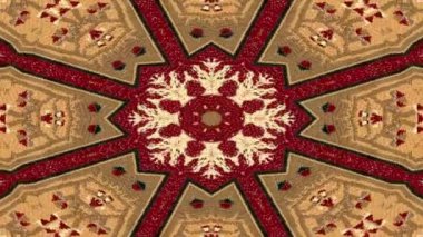 Simetrik soyut geometrik yıldız ve şekiller Kaleidoscope