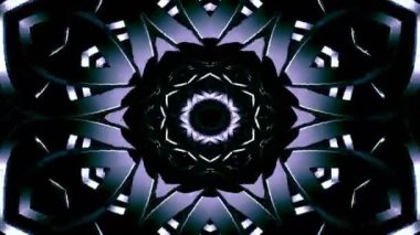 Simetrik soyut geometrik yıldız ve şekiller Kaleidoscope