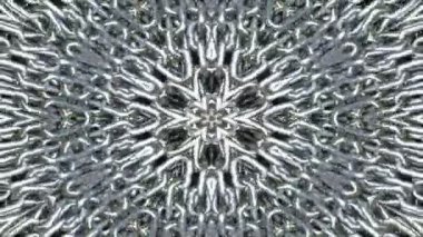 Simetrik soyut geometrik yıldız ve şekiller Kaleidoscope