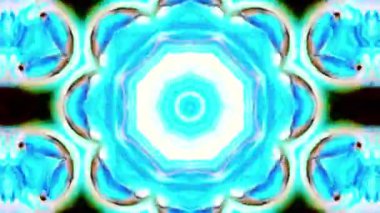 Simetrik soyut geometrik yıldız ve şekiller Kaleidoscope