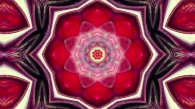 Simetrik soyut geometrik yıldız ve şekiller Kaleidoscope