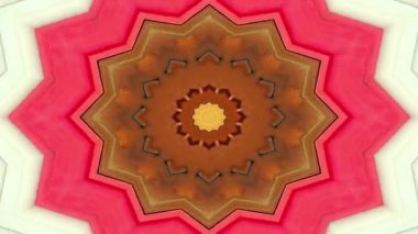Simetrik soyut geometrik yıldız ve şekiller Kaleidoscope