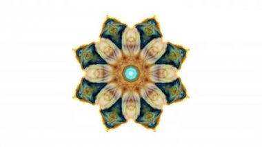 Simetrik soyut geometrik yıldız ve şekiller Kaleidoscope