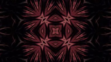 Simetrik soyut geometrik yıldız ve şekiller Kaleidoscope