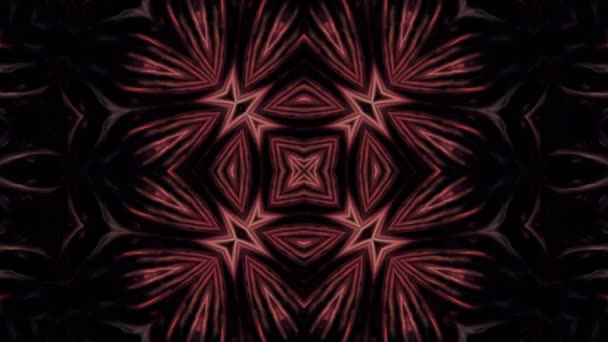 Abstrakte Symmetrische Geometrische Sterne Und Formen Kaleidoskop — Stockvideo