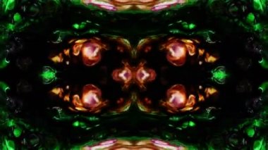 Simetrik soyut geometrik yıldız ve şekiller Kaleidoscope