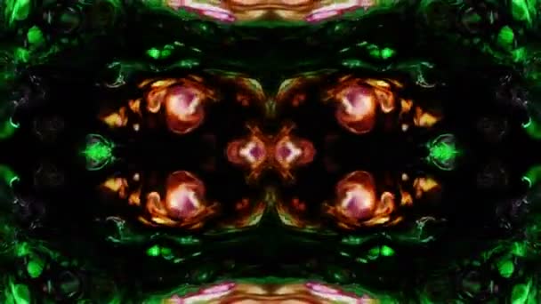 Abstrakte Symmetrische Geometrische Sterne Und Formen Kaleidoskop — Stockvideo