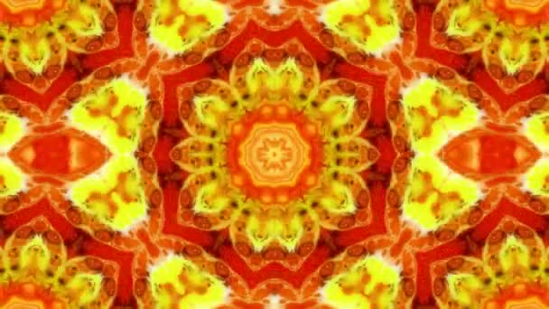 Abstrakte Symmetrische Geometrische Sterne Und Formen Kaleidoskop — Stockvideo