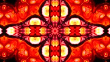 Simetrik soyut geometrik yıldız ve şekiller Kaleidoscope