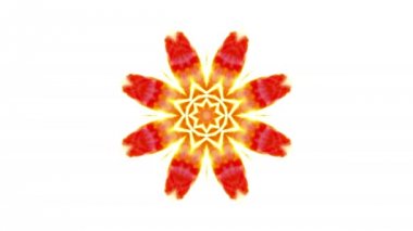 Simetrik soyut geometrik yıldız ve şekiller Kaleidoscope