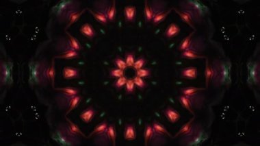 Simetrik soyut geometrik yıldız ve şekiller Kaleidoscope