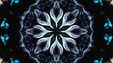 Simetrik soyut geometrik yıldız ve şekiller Kaleidoscope