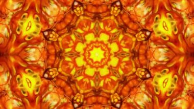 Simetrik soyut geometrik yıldız ve şekiller Kaleidoscope