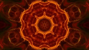 Simetrik soyut geometrik yıldız ve şekiller Kaleidoscope