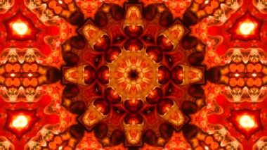 Simetrik soyut geometrik yıldız ve şekiller Kaleidoscope