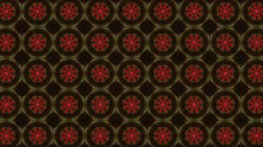Simetrik soyut geometrik yıldız ve şekiller Kaleidoscope