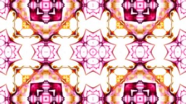 Simetrik soyut geometrik yıldız ve şekiller Kaleidoscope