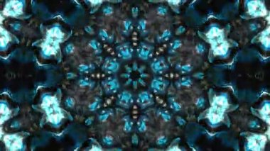 Simetrik soyut geometrik yıldız ve şekiller Kaleidoscope