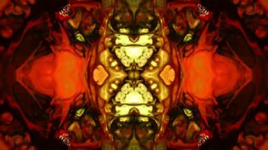 Simetrik soyut geometrik yıldız ve şekiller Kaleidoscope