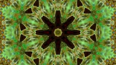 Simetrik soyut geometrik yıldız ve şekiller Kaleidoscope