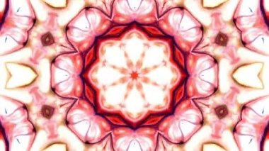 Simetrik soyut geometrik yıldız ve şekiller Kaleidoscope