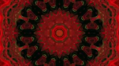 Simetrik soyut geometrik yıldız ve şekiller Kaleidoscope