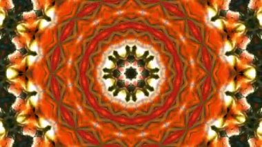 Simetrik soyut geometrik yıldız ve şekiller Kaleidoscope