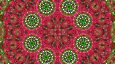 Simetrik soyut geometrik yıldız ve şekiller Kaleidoscope