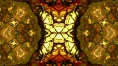 Simetrik soyut geometrik yıldız ve şekiller Kaleidoscope