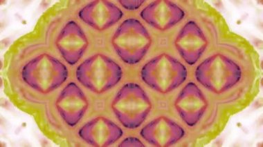 Simetrik soyut geometrik yıldız ve şekiller Kaleidoscope