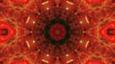 Simetrik soyut geometrik yıldız ve şekiller Kaleidoscope