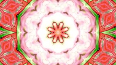 Simetrik soyut geometrik yıldız ve şekiller Kaleidoscope