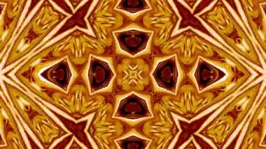 Simetrik soyut geometrik yıldız ve şekiller Kaleidoscope