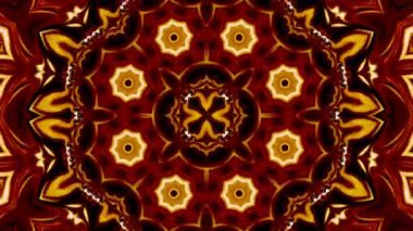 Simetrik soyut geometrik yıldız ve şekiller Kaleidoscope