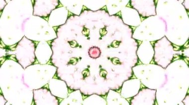 Simetrik soyut geometrik yıldız ve şekiller Kaleidoscope