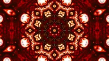 Simetrik soyut geometrik yıldız ve şekiller Kaleidoscope