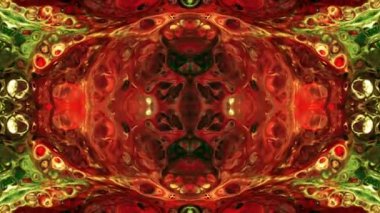 Simetrik soyut geometrik yıldız ve şekiller Kaleidoscope