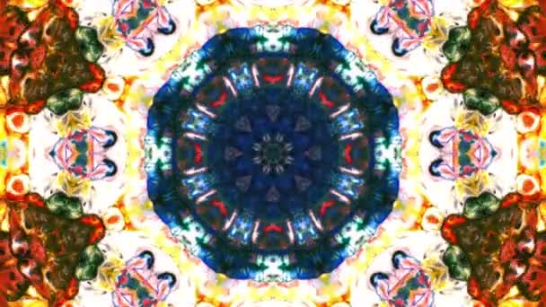 Abstrakte Symmetrische Geometrische Sterne Und Formen Kaleidoskop — Stockvideo