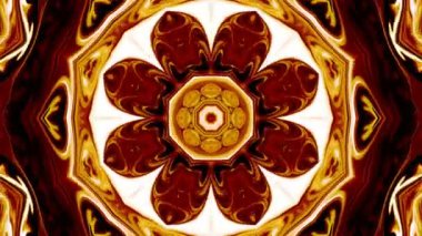 Simetrik soyut geometrik yıldız ve şekiller Kaleidoscope