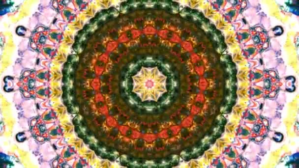 抽象对称几何星和形状万花筒 — 图库视频影像