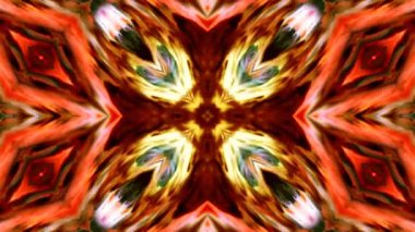 Simetrik soyut geometrik yıldız ve şekiller Kaleidoscope