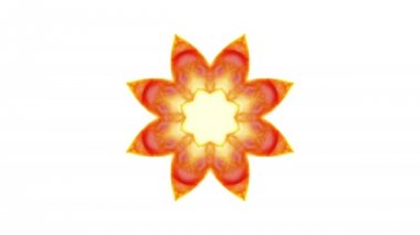 Simetrik soyut geometrik yıldız ve şekiller Kaleidoscope