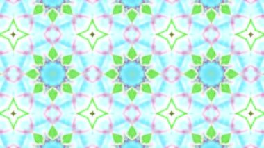 Simetrik soyut geometrik yıldız ve şekiller Kaleidoscope