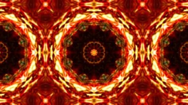 Simetrik soyut geometrik yıldız ve şekiller Kaleidoscope