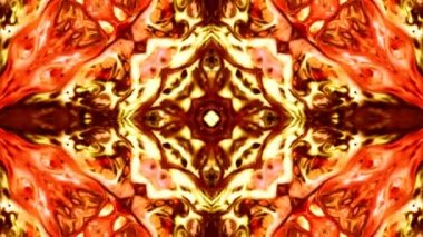 Simetrik soyut geometrik yıldız ve şekiller Kaleidoscope